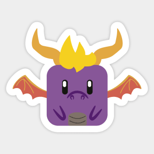 spyro cube Sticker